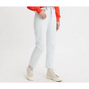 Levi's Women's Wedgie Straight Jeans, (New) White 32x28 14s